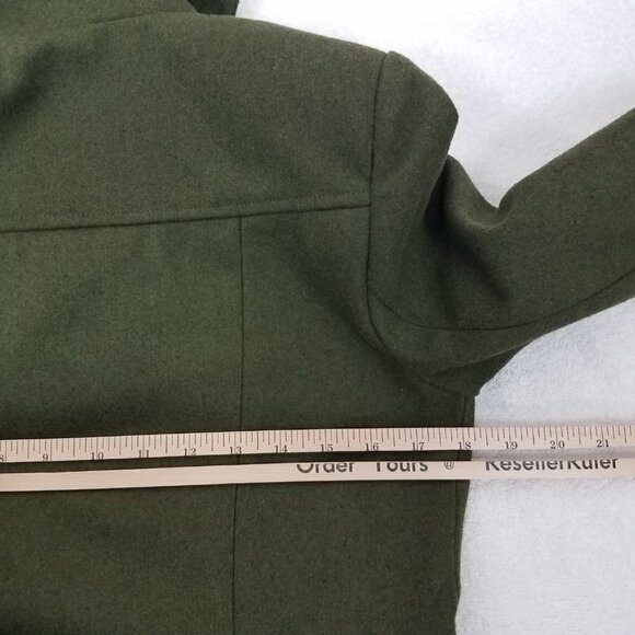 Altar'd State Size M Double Breasted Coat Peacoat in Military Green - Picture 9 of 10